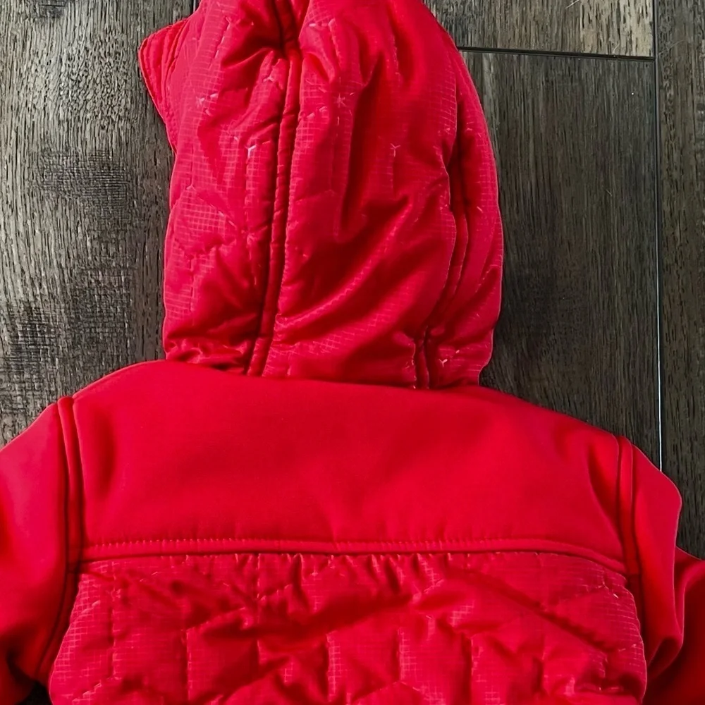Ted Baker Baby Winter Jacket Red Hood Snow Coat size 6-9 Months
